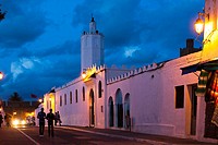The grand mosque. Asilah, Morocco, North Africa.