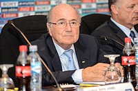 FIFA President Joseph S. Blatter. Closing press conference for the FIFA U-17 Women´s World Cup Costa Rica 2014. The press conference took place after ...