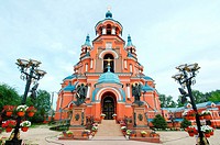 Kazan Cathedral in the historic city center. Irkutsk, Siberia, Russian Federation.