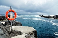 Lifesaver in Faial island, Azores, Portugal.