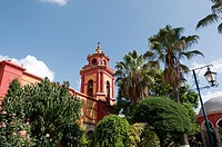 San Sebastian Church Bernal Queretaro Mexico.