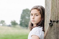 Young girl in the countryside.