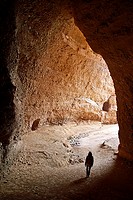 Las Medulas Cultural Park Unesco World Heritage, El Bierzo, Castile and Leon, Spain, Europe. Big Cave.
