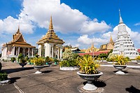 Silver Pagoda and Stupa. The Silver Pagoda´s proper name is Wat Preah Keo Morokat, which means ´The Temple of the Emerald Buddha´. Royal Palace comple...