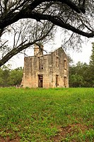 Stabilized ruins of the original homestead of Thomas F. McKinney. McKinney Falls State Park - Austin, Texas.