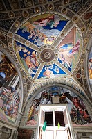 Ceiling Vatican Museum Rome Italy IT EU Europe.