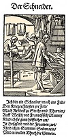 1568, description of the trades, text by Hans Sachs, 1494 - 1576, a Nuremberg poet, playwright and Meistersinger.
