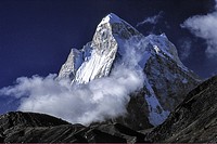 Shivling peak 6543m. , Garhwal Himalaya. Uttar Pradesh. India. Asia.