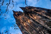 The Cologne Cathedral (Kölner Dom) from below.