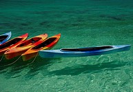 Kayaks in the Florida Keys.