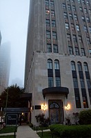 The Powhatan, or Powhatan Apartments, a 22-story, luxury, Art Deco apartment building overlooking Lake Michigan and adjacent to Burnham Park in the Ke...