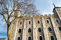 White Tower at the Tower of London in England
