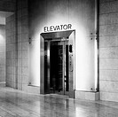 Elevator in a mall.