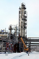 Russia, Khanty-Mansi Autonomous Okrug-Yugra. Refinery. City Nizhnevartovsk.