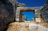 Doorway at the amphitheater at Miletos. Anatolia, Turkey.
