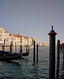 The Grand Canal on a clear day in Venice, Italy, Europe