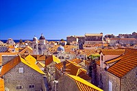 Dubrovnik rooftops, City of Dubrovnik, Dalmatia, Croatia.