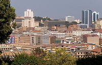 Uganda, Kampala city skyline.