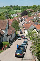Kersey historic village in Suffolk, UK.