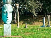 Italy, Milan, idroscalo, sculpures, Paolo delle Monache, memory and oblivion