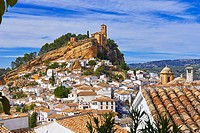 Montefrio. Moorish castle, Washington Irving Route, Granada province, Andalusia, Spain.
