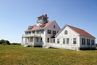 Old Coast Guard Station, now an education center, Coast Guard Beach, Eastham, Massachusetts, United States, North America.