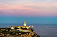 A cliff sight in Carboneras coast, Almería province, Spain
