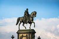 King John of Saxony Monument in the picturesque city of Dresden, Saxony, Germany, Europe
