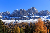 Europe, Italy, Trentino-Alto Adige, Alto Adige, Bolzano province, Dolomites, Rosengarten, Autumn