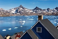 The colorful and remote village of Tasiilaq, east Greenland.