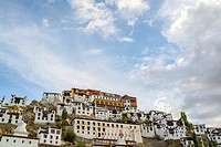 Low-angle shooting of Thicksay gompa, Ladakh, India.