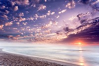 Sunrise at American Beach on Amelia Island in Florida. (The filters I used for the long exposure added some interesting color casts and intensified th...