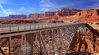 The Navajo Bridge in northern Arizona in the town of Page.