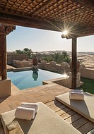 The Luxury resort Qasr Al Sarab, of the Anantara group, empty quarter desert, Abu Dhabi, United Arab Emirates