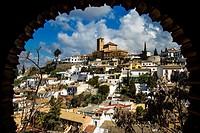 overview Albaicin of Granada with the Savior´s Church in the background