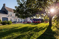 L´Auberge de Crissay at Crissay-sur-Manse, Labeled The Most Beautiful Villages of France. Indre-et-Loire, Centre region, Loire valley, France, Europe.