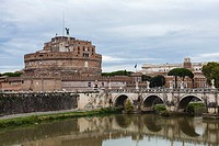Castelo de St Angelo, Saint Angelo castle, Rome, Italy.
