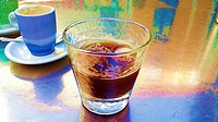 Coffee with ice, Summer refreshment, miajadas, Cáceres, Extremadura, Spain