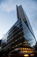 The Goldman Sachs global headquarters in New York City at 200 West St. Designed by Henry Cobb of Pei Cobb Freed & Partners. Goldman represents the lar...