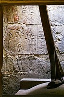 Egypt, Nile Delta, Royal Necropolis of Tanis, tomb of Osorkon II, room of Takelot, adoration of Osiris.