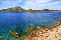The coast of Mallorca Island, the Balearic Islands in the Mediterranean Sea, Spain.