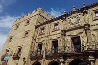 Facade of the Palace of Revillagigedo in Gijon, Asturias