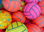 Plastic balls of different colors