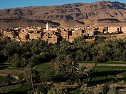 Residential structures in Dades Valley, Morocco.