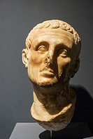 Male Head (1st Century AD). Ephes Museum. Classic Greek Collection. Asia Minor. Turkey.