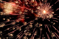 Fireworks, Festa Major (Annual festival), Castellar del Vallès, Catalonia, Spain