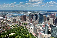 Beacon Hill and downtown Boston, aerial view, Massachusetts, USA