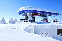 Top station of ski lift at Kopaonik resort. Serbia.