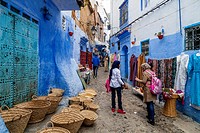 Street Life In The Medina, Chefchaouen, Morocco.