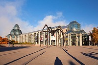 The National Gallery of Canada and the Maman (sculpture) in Ottawa, Ontario, Canada.